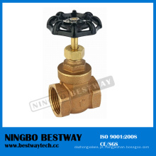 Válvula de porta de bronze da haste com volante do ferro (BW-Q04)